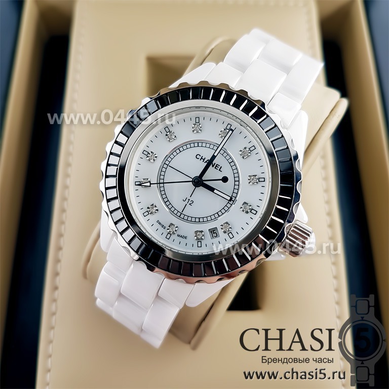 Копия часов Chanel J12 Diamonds White 01517 купить по цене 8 500 руб