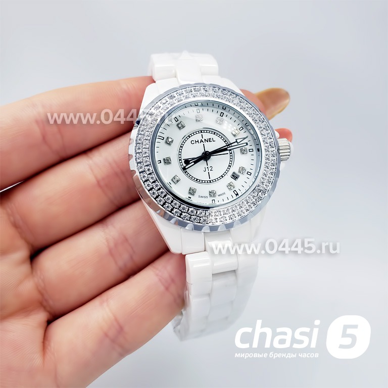 Chanel J12 Diamonds White small (00929)