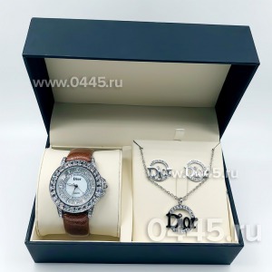 Dior Christal - подарочный набор с кулоном (09400)