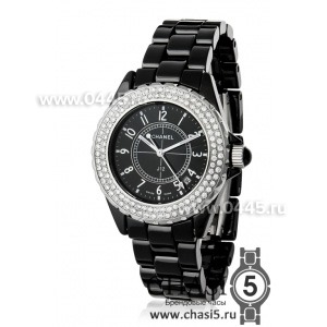 Chanel J12 Diamonds Black (00922)